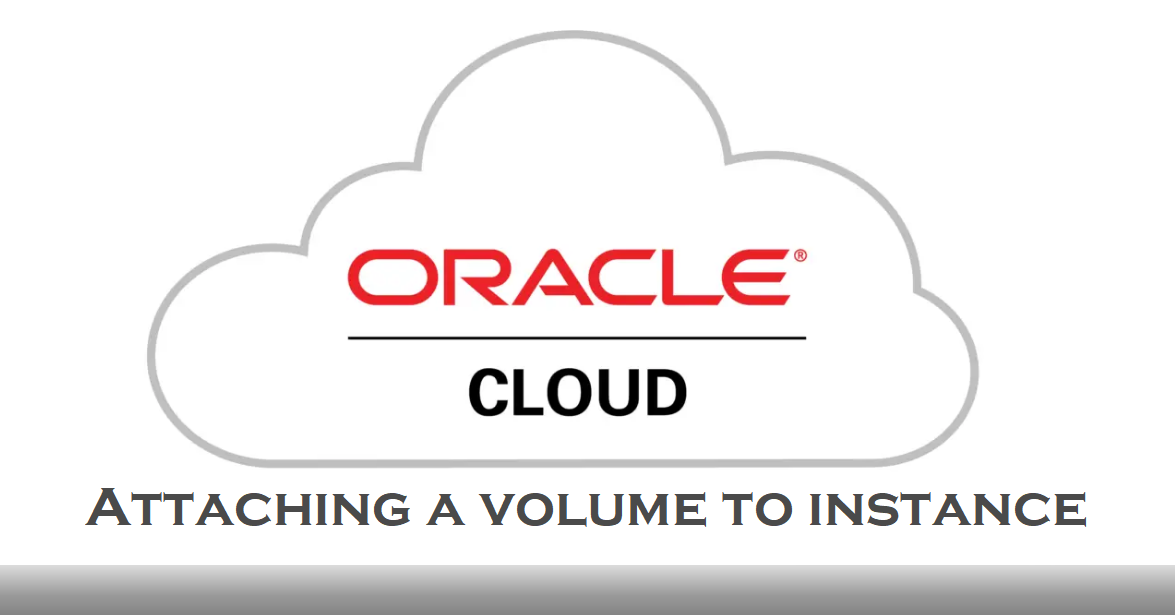 Oracle cloud Attach block volume